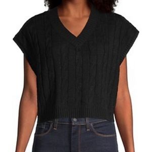 Design lab black sweater vest - size small